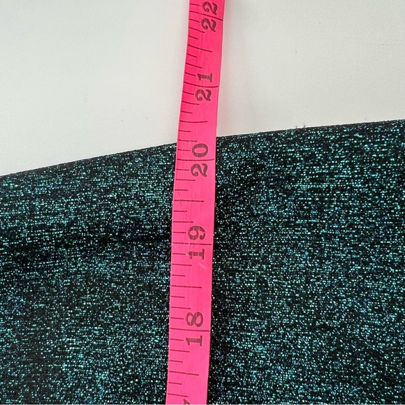 Rickie Freeman Teri Jon Green Shimmering Off-Shoulder Gown Dress Size 12 - Picture 6 of 8